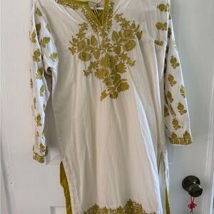 Khaadi Prêt Women's Yellow Embroidered Tunic